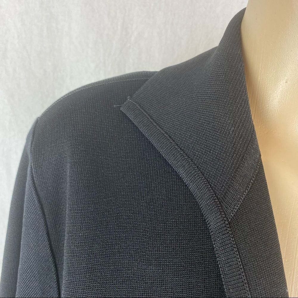 Misook Black Basic Open Long Sleeve Cardigan Sweater S - Picture 4 of 6